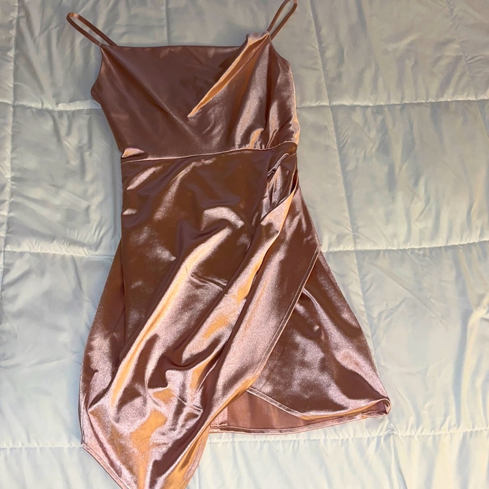 Cute Pink Satin Dress